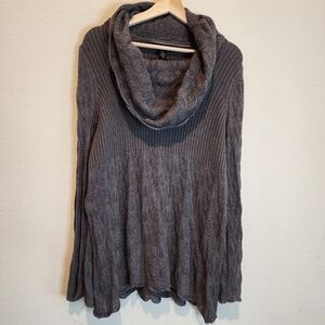 Style & Co. Grey Cowl Neck Sweater Size 0X Cozy Fall and Winter
